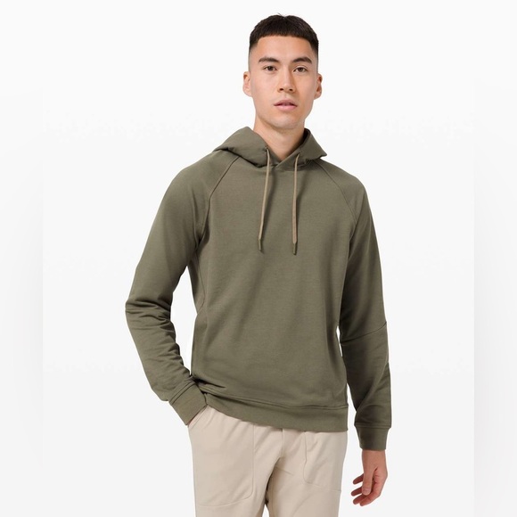 Lululemon City Sweat Pullover Hoodie French Terry, Medium Olive, Size S - Picture 1 of 11